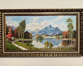 Adorable Oil Landscape by D Coakley