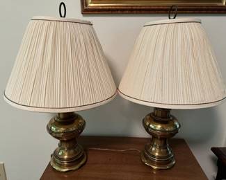 Pair of Westwood Industries Heavy MCM Brass Table Lamps