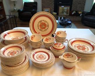 Absolutely Gorgeous Set of 22K Gold Trimmed Triumph American Limoges China