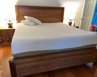 King Size Headboard, Footboard and Rails $595           King Size Mattress and Boxspring $595 Perfect Condition 