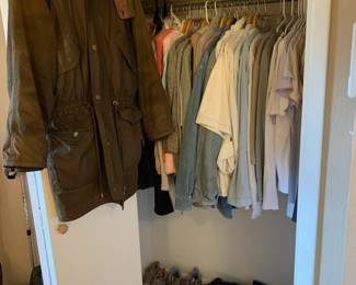 Coats, hats, and hiking and camping gear