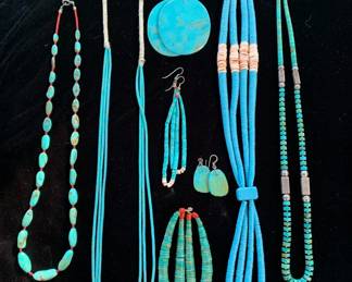 Lots of turquoise, new and old