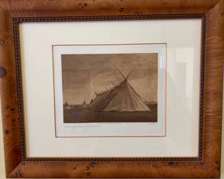 Edward S. Curtis (1868-1952) intaglio photogravure, restrike edition 67 of 228, 'Joseph Dead Feast Lodge - Nez Perce'