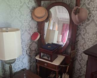 nice vintage furniture throughout the house