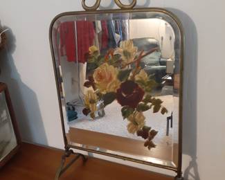Decorative Iron Framed table top Mirror