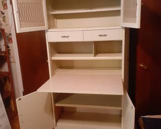 Old standing Kitchen Cabinet with foldout counter - 36" wide, 70-1/2" tall & 17" deep.
