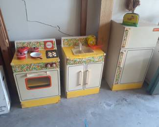 1960s Rite-Hite "Wolverine" Children's Play Kitchen Set.