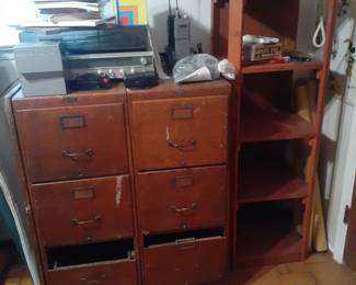 Antique Oak Office File Cabinets that need restoration
