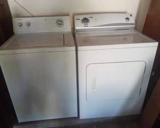 Admiral Washing Machine and Kenmore Clothing Gas Dryer