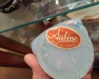 Sabino Signed Opalescent Art Glass Figures from France 