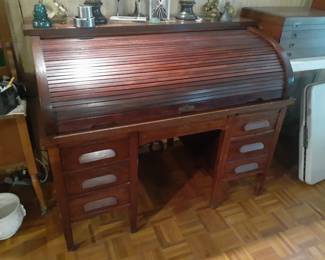 Solid wood Roll Top Desk