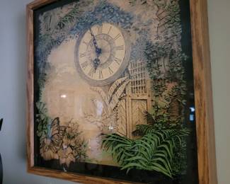 Elgin Shadowbox Clock