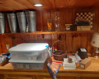 Picnic and party supplies.