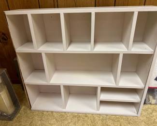 Craft organizer shelving unit