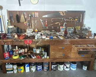 Garage full of tools