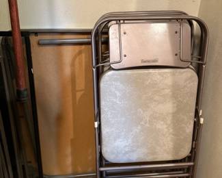 Folding chairs & card table
