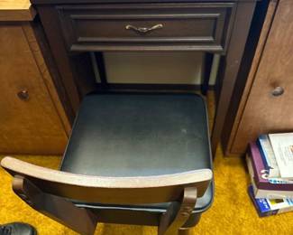 Sewing cabinet & chair