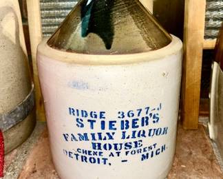 Stieber’s Family Liquor House, Detroit, Mich. one gallon jug