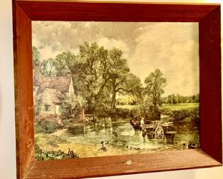 Vintage picture w/ barn wood frame