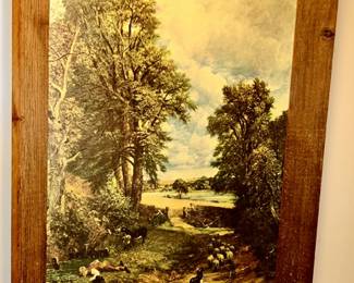 Vintage picture w/ barn wood frame