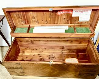Lane cedar chest (inside view)