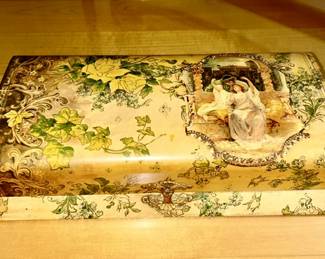 Antique dresser set box