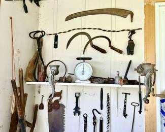Antique/vintage tools, scale, etc. (SOME SOLD)