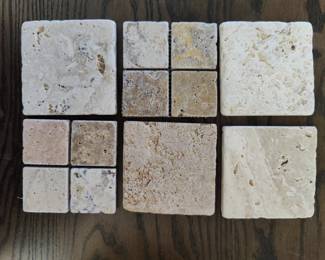 4" X 4" Stone Pieces.... Appx. 90 pieces 