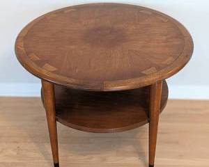 Vintage Mid Century Modern Lane Acclaim Round Side Table