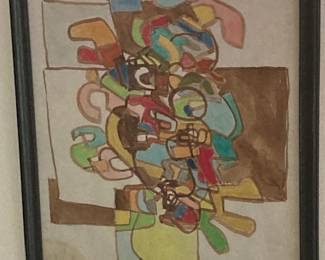 mid century abstract original