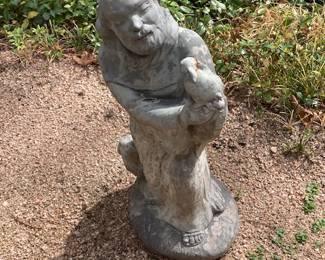 smaller concrete statue