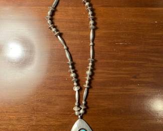 sterling and turquoise necklace