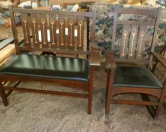 STICKLEY SET & KING BED FRAME