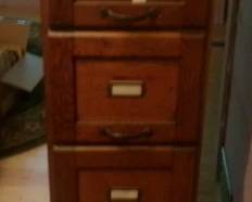 WOOD FILE CABINET