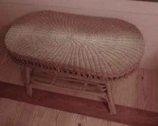 WICKER COFFEE TABLE