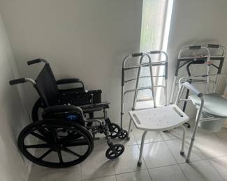 Wheelchair. Shower Seat. Walkers. Potty Chair