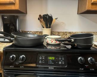 Cookware.
Stove. NFS