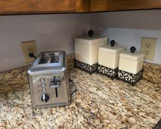 Toaster and Canister Set