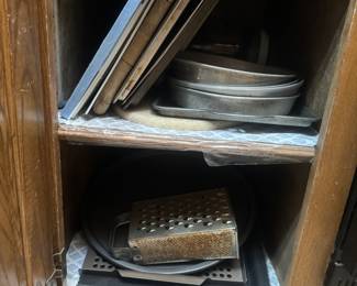 Cookie Sheets. Pie Pans