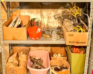 Paint Spray Gun, Lighting, Lantern, Brackets, Glass Globes, Hinges, Stakes