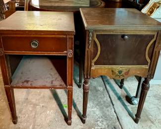 Two Nice Antique End Tables