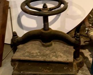 Late 1800’s Cast Iron Book Press