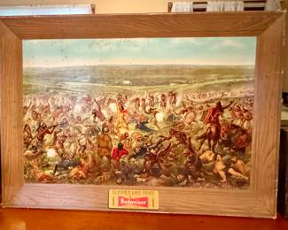 Budweiser Frame of Custer’s Last Stand