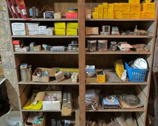 Paint, Brand New Hole Saw Blades, Putty, Misc. Electric Supplies