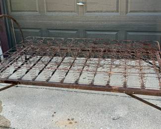 Antique Bed Frame (It fold up flat!)