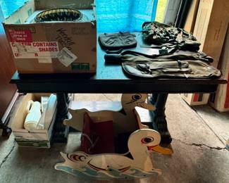 Small Wooden Table, Children’s Duckling Rocker