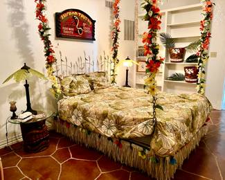 THIS BED SWINGS, FOLKS!  