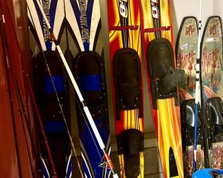 ROOM DOWNSTAIRS WITH SKIING, FISHING, WATER TOYS.
