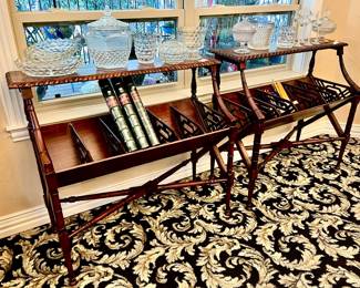 LOVE THESE DIVIDED SECTIONED TABLES PERFECT FOR BOOKS OR WHATEVER!