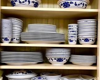 MELAMINE BLUE AND WHITE!